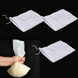 Maxbell 3 Pcs Milk Coffee Juice Reusable Nylon Mesh Strainer Filter Bag 15x20cm