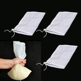 Maxbell 3 Pcs Milk Coffee Juice Reusable Nylon Mesh Strainer Filter Bag 15x20cm