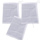 Maxbell 3 Pcs Milk Coffee Juice Reusable Nylon Mesh Strainer Filter Bag 15x20cm