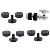 Maxbell Hi Hat Cymbal Clutch+3pcs Long Cymbal Sleeves+6pcs Drum Set Felt Washers