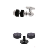 Maxbell Hi Hat Cymbal Clutch+3pcs Long Cymbal Sleeves+6pcs Drum Set Felt Washers