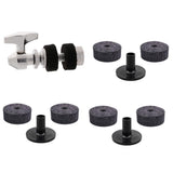 Maxbell Hi Hat Cymbal Clutch+3pcs Long Cymbal Sleeves+6pcs Drum Set Felt Washers