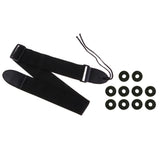 Maxbell Adjustable Guitar Strap+10pcs Strap Block Rubber Safety Strap Lock Washer