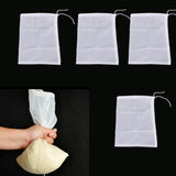 Maxbell 4 Pcs Milk Coffee Juice Reusable Nylon Mesh Strainer Filter Bag 15x20cm