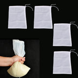 Maxbell 4 Pcs Milk Coffee Juice Reusable Nylon Mesh Strainer Filter Bag 15x20cm
