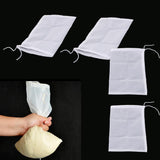 Maxbell 4 Pcs Milk Coffee Juice Reusable Nylon Mesh Strainer Filter Bag 15x20cm