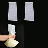 Maxbell 2 Pcs Nut Milk Cold Brew Coffee Juic Reusable Nylon Mesh Strainer Filter Bag