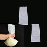 Maxbell 2 Pcs Nut Milk Cold Brew Coffee Juic Reusable Nylon Mesh Strainer Filter Bag