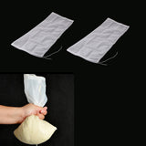 Maxbell 2 Pcs Nut Milk Cold Brew Coffee Juic Reusable Nylon Mesh Strainer Filter Bag