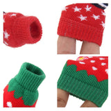 Maxbell 4 Pairs  New Puppy Dog Cute Cartoon Non-Slip Socks Pet Slippers Size S and M