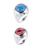 Maxbell Metal Ring with Zero and Zhu Character for Naruto Akatsuki Members Cosplay