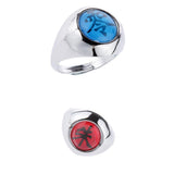 Maxbell Metal Ring with Zero and Zhu Character for Naruto Akatsuki Members Cosplay