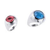 Maxbell Metal Ring with Zero and Zhu Character for Naruto Akatsuki Members Cosplay