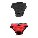 Maxbell 2 pcs Dog Physiological Pants Femal Dogs Sanitary Pant Diaper Black Red L