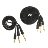 Maxbell 3.5mm to Double 6.5mm Adapter Male to Male Audio Cable Cord Wire 2m+1m