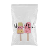 Maxbell 2 Pieces Wooden Mini Popsicle Food Play Set Kids Kitchen Pretend Play Toy