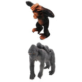 Maxbell Realistic Gorilla with baby + Little Gorilla Wildlife Animal Model Kids Toy