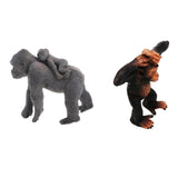 Maxbell Realistic Gorilla with baby + Little Gorilla Wildlife Animal Model Kids Toy