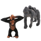 Maxbell Realistic Gorilla with baby + Little Gorilla Wildlife Animal Model Kids Toy