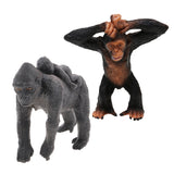 Maxbell Realistic Gorilla with baby + Little Gorilla Wildlife Animal Model Kids Toy
