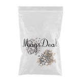 Maxbell 200 Pieces Plastic Safety Eyes for Bear Doll DIY Craft 10mm 12mm Clear
