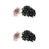 Maxbell 200pcs Black Plastic Safety Eye with Backs for Bear Doll DIY Craft 12mm 15mm