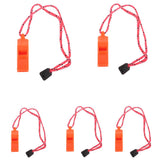 Maxbell 5 Pieces Emergency Survival Safety Whistles Scuba Diving Camping Hiking