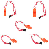 Maxbell 5 Pieces Emergency Survival Safety Whistles Scuba Diving Camping Hiking