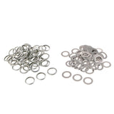 Maxbell 100pcs Oil Drain Plug Crush Washer Gaskets 14mm for Acura+16mm for