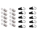 Maxbell 20Pcs Heavy Duty Curtain Clips with Hook Spring Clamps Hanger Clips Glider