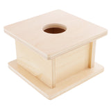 Maxbell Montessori Wooden Matching Stand Box Spherical & String Beads Lacing Game