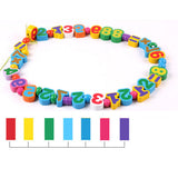 Maxbell Montessori Wooden Matching Stand Box Spherical & String Beads Lacing Game