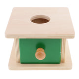 Maxbell Montessori Wooden Matching Stand Box Spherical & String Beads Lacing Game