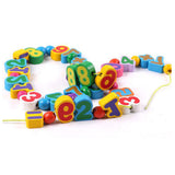 Maxbell Montessori Wooden Matching Stand Box Spherical & String Beads Lacing Game