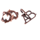 Maxbell Classic Metal Unlock Ring Game Brain Teaser Puzzle for Adults Children Toy