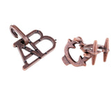 Maxbell Classic Metal Unlock Ring Game Brain Teaser Puzzle for Adults Children Toy