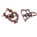 Maxbell Classic Metal Unlock Ring Game Brain Teaser Puzzle for Adults Children Toy