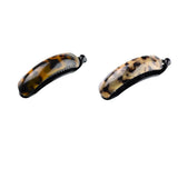 Maxbell 2pcs Lady Large Acetate Banana Hair Clips Hair Clamps Claws Ponytail Holder