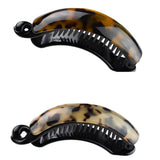 Maxbell 2pcs Lady Large Acetate Banana Hair Clips Hair Clamps Claws Ponytail Holder