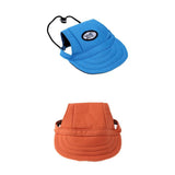 Maxbell 2 Pieces Small Pet Dog Cat Kitten Baseball Hat, Neck Strap Cap Sunbonnet