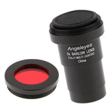 Maxbell Telescope Eyepiece Barlow Lens 3X for Astronomical Photography + Filter #25A