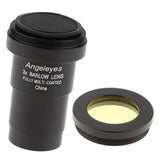 Maxbell Telescope Eyepiece Barlow Lens 3X for Astronomical Photography + Filter #12