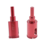 Maxbell 2pcs Diamond Tool Drill Bit  Set Glass Ceramic Marble Tile 22 & 20mm