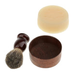 Maxbell Mens Shaving Brush with Shave Bowl Soap Cup and Shaving Cream for Salon Home