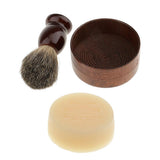 Maxbell Mens Shaving Brush with Shave Bowl Soap Cup and Shaving Cream for Salon Home