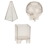 Maxbell Pyramid Sphere Square Shaped Candle Mould Plastic Candle Moldel DIY Molds
