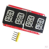 Maxbell 2 PCS 0.54inch Viridis 4Bits Digital Tube LED Display Module I2C For