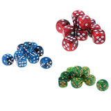 30x Six Sided D6 Dice Dotted 16mm Die Toy for   Dungeons and Dragons Props