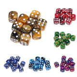 30x Six Sided D6 Dice Dotted 16mm Die Toy for   Dungeons and Dragons Props
