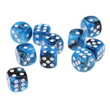 30x Six Sided D6 Dice Dotted 16mm Die Toy for   Dungeons and Dragons Props